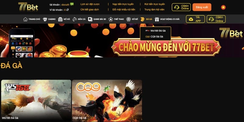 Đá gà 77BET hấp dẫn nhiều sư kê