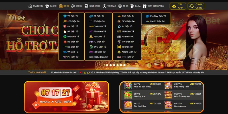 Sơ lược về sảnh Slots Game